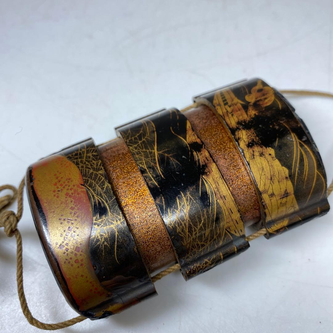 江戸時代　蒔絵印籠　箱付　トヒカル　58g 東N7-1026①