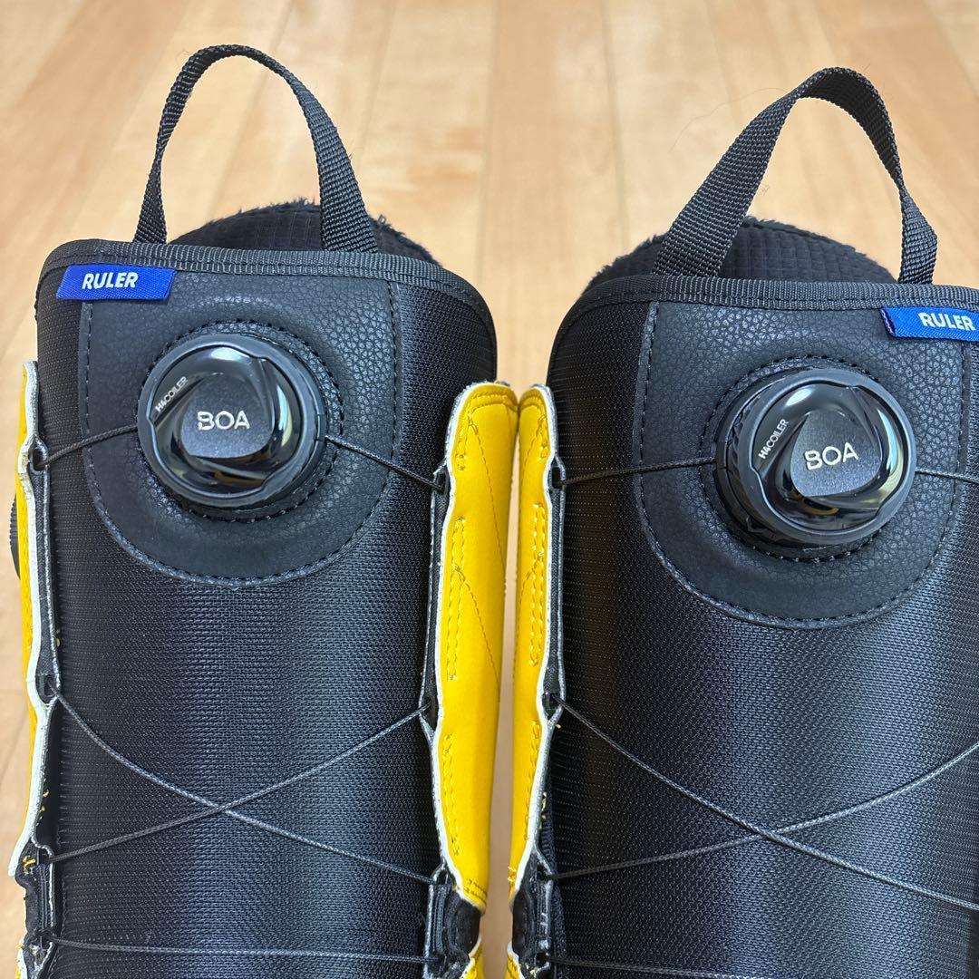 バートン　スノーボードブーツ　ルーラー ボア ワイド ゴールデンロッド