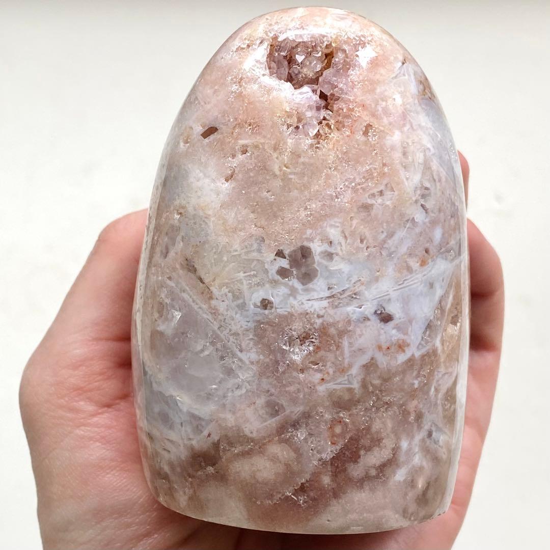 天然石 ピンクアメジスト アメジスト 原石 ドゥルージー ドーム B