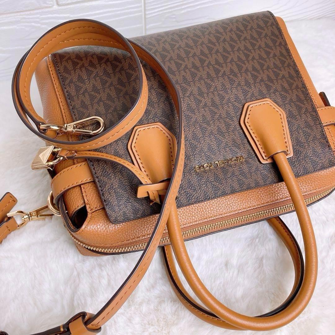 美品☆MICHAEL KORSマイケルコース 2wayショルダーバッグ レザー.