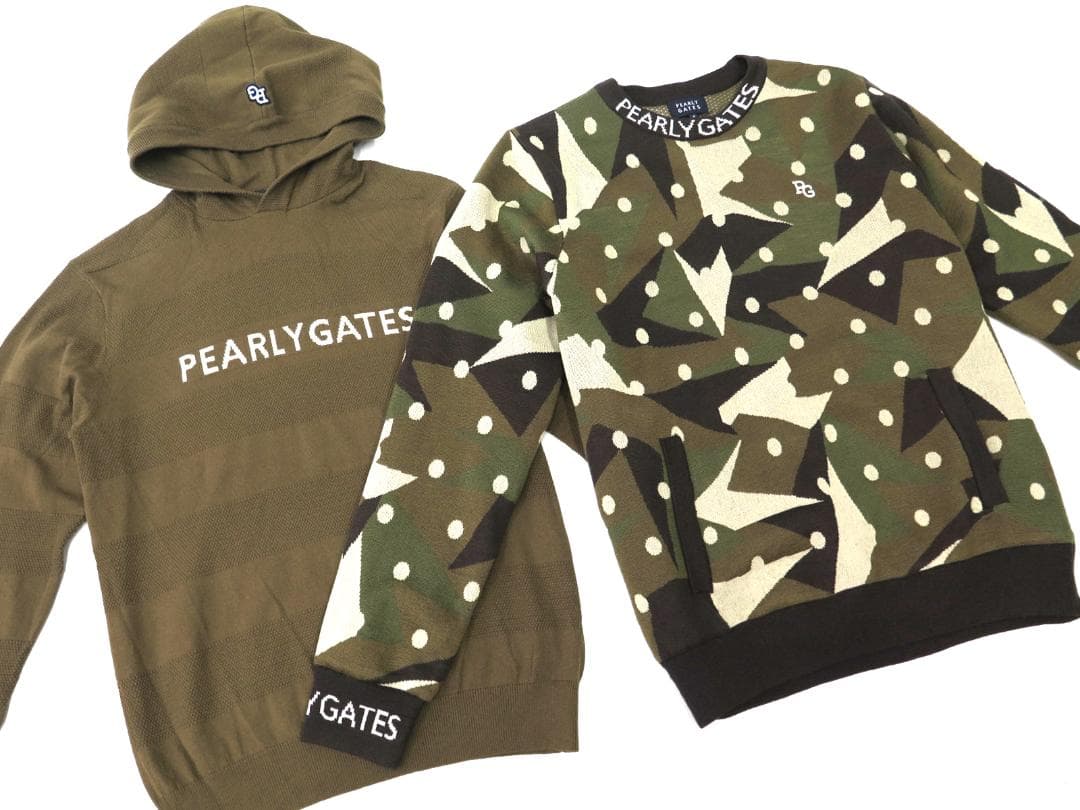 【専用】パーリーゲイツ●インナーニット付き　カシミヤタッチ　ニットプルオーバーM