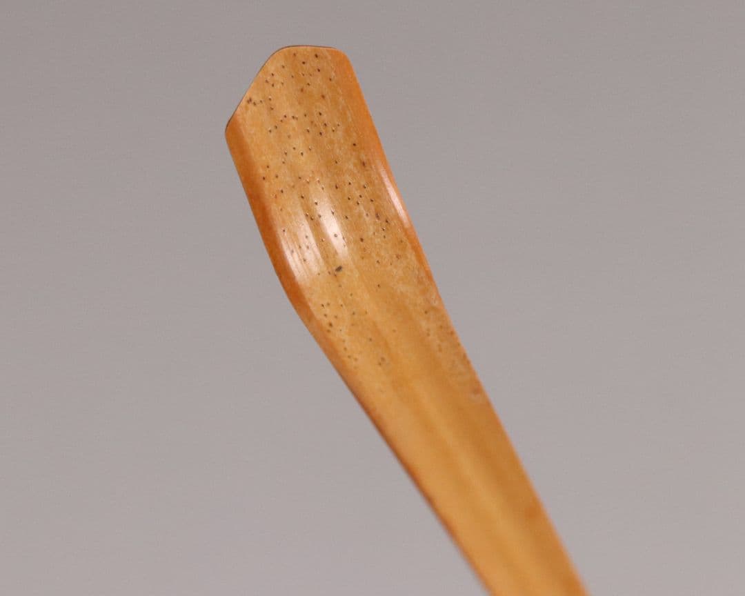 CM97】大徳寺派第十五代管長 高田明浦(嶺雲) 銘「無事」竹茶杓 西川楳玄