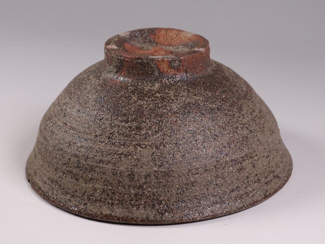 茶道具 陣出窯 澤田酔云 柿の蔕 茶碗 共箱 共布 瀬戸焼