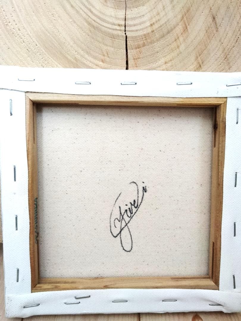 ティーンエイジ /テクスチャーアート 18×18㎝ S0 原画1点のみ モダン