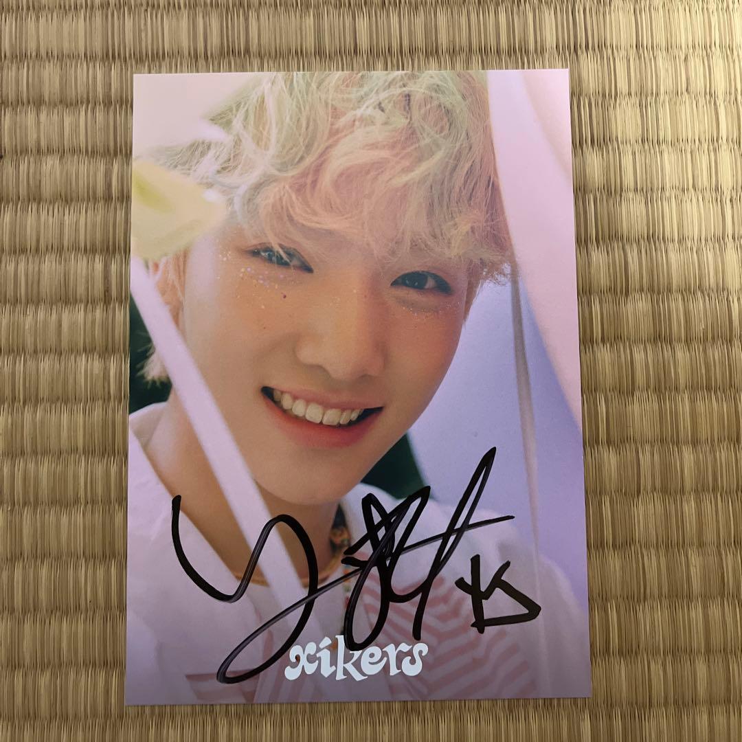 xikers ユジュン withmuu 対面サイン サイン入りポラロイド