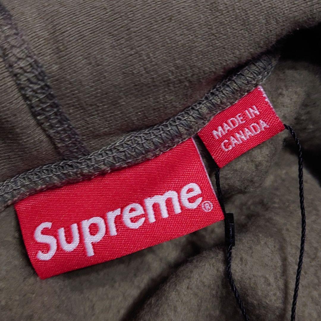 トップス Supreme Cross Box Logo Hooded Olive