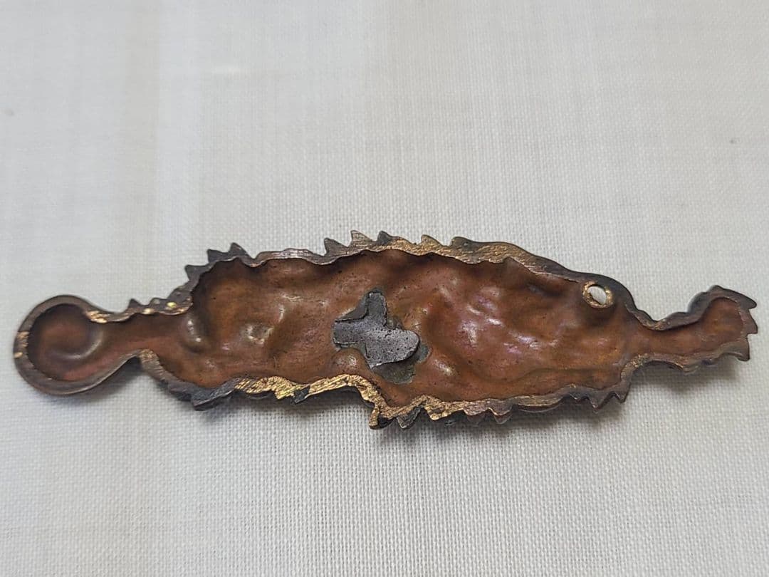 大太刀　目貫　銅造り　龍図