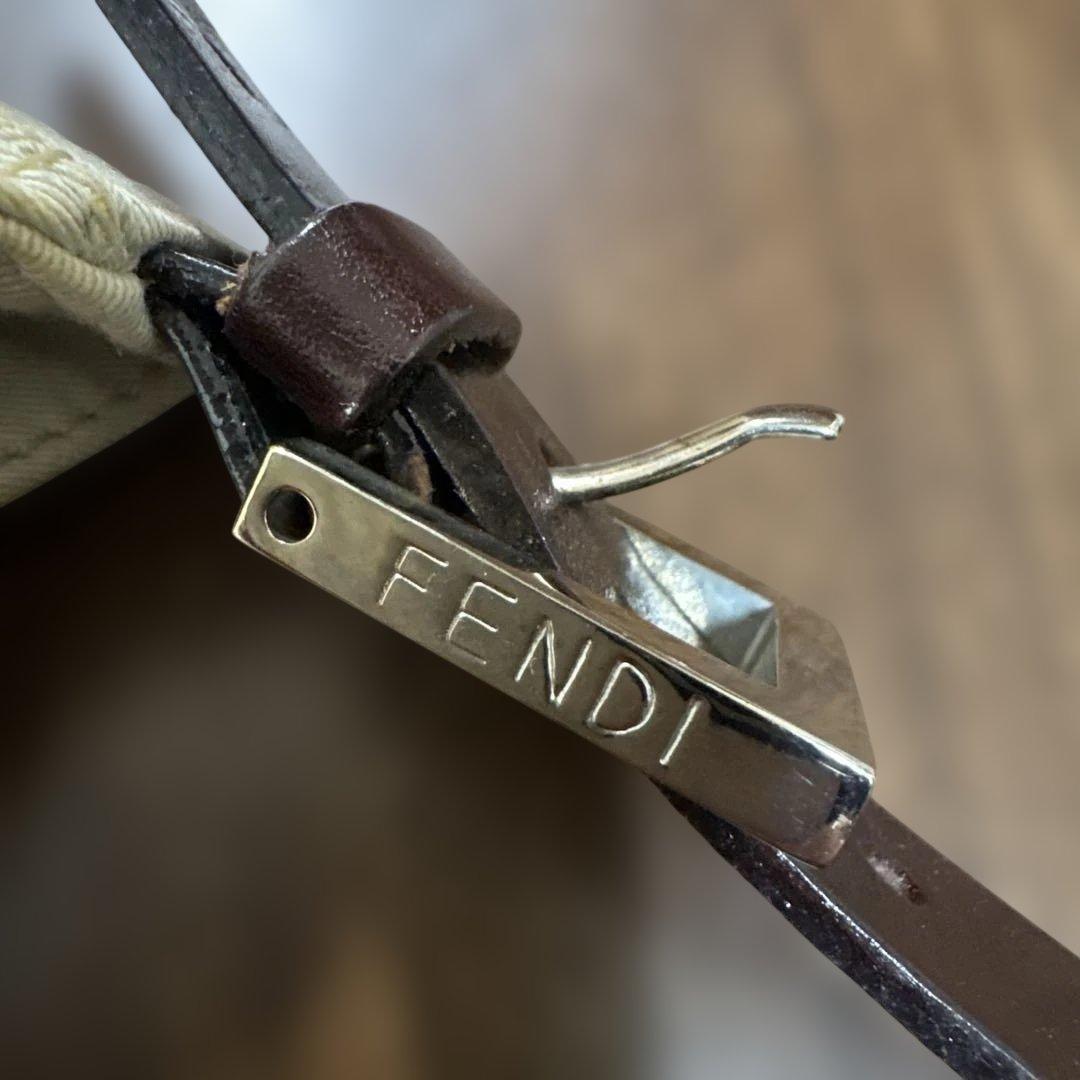 Fendi ショルダーバッグ ベージュ キャンバス