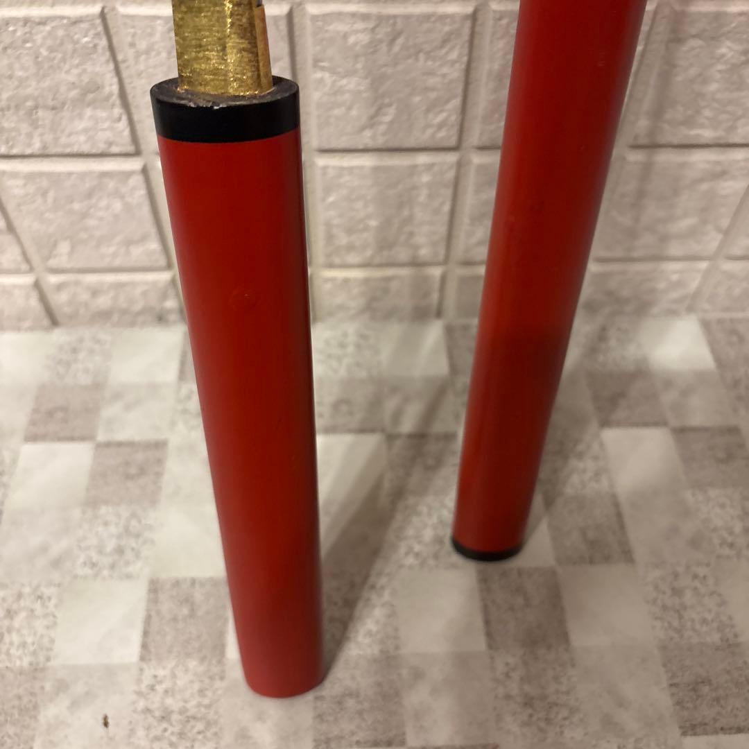 慶次郎模造刀 座頭市仕込杖　楕円朱鞘