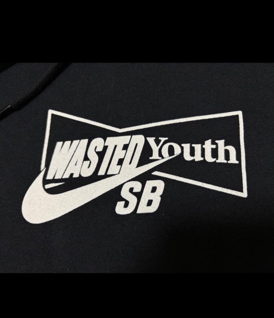 【タイムセール】NIKE SB×Wasted Youth パーカー ブラック