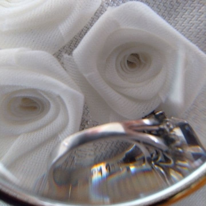 アンティークリング⭐︎プラチナ900サファイヤダイヤリング⭐︎11号