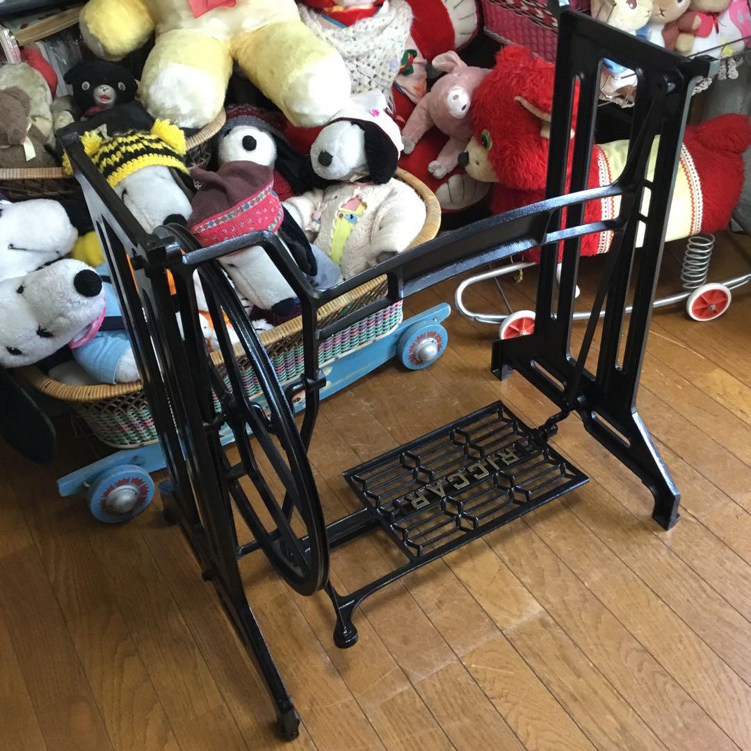 Mizuhara 専用 RICCAR 職業用足踏みミシン鉄脚 大型 テーブルに