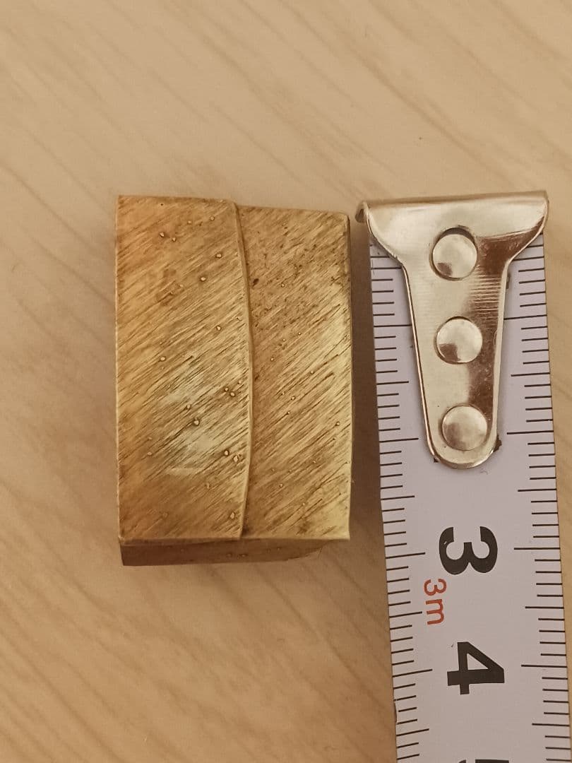 刀装具　刀の鞘　ハバキ　はばき　金被せ　銅　武具　1650年代