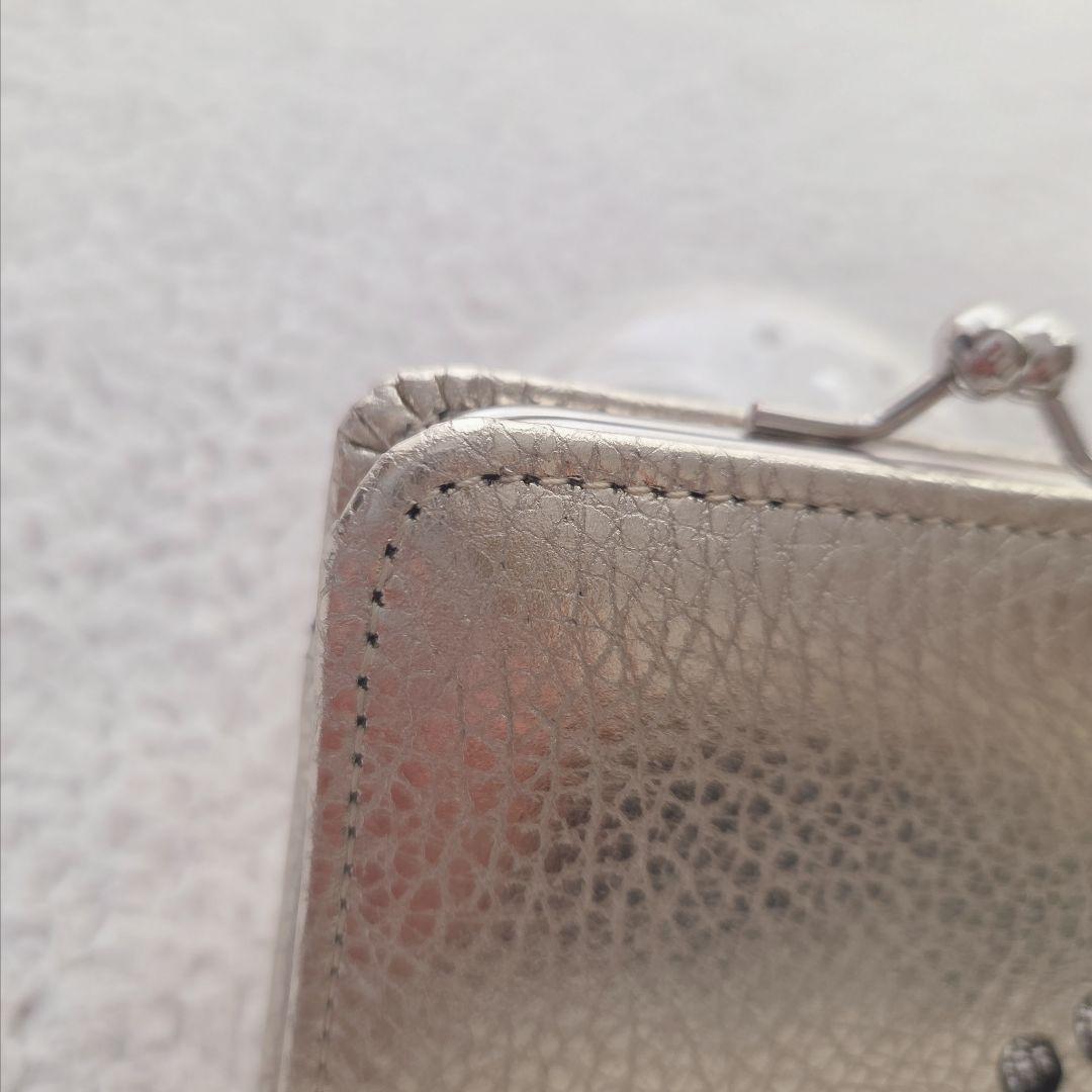 サロンドアルファード　小銭入れ がま口 財布 ケース 本革 スマイル