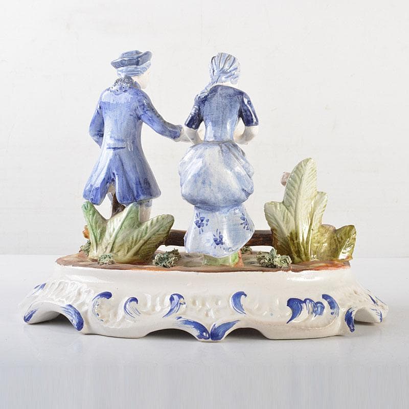 イタリア製　CAPODIMONTE　カポディモンテ　陶人形　2点　C　6520A