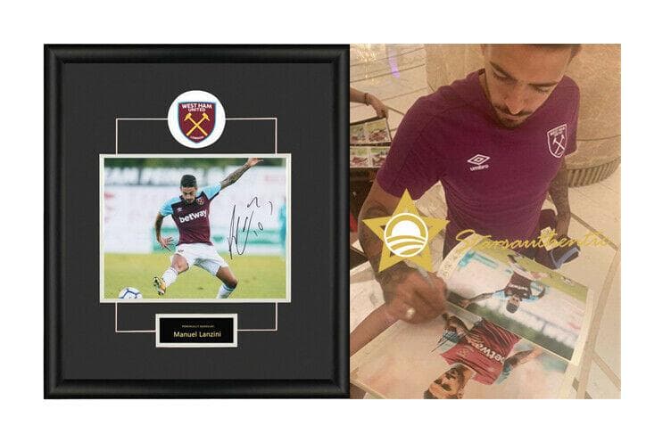 直筆サイン入り写真 マヌエル・ランシニ ウェストハムFC SA鑑定済 直筆サイン入り写真 マヌエル・ランシニ ウェストハムFC SA鑑定済 直筆