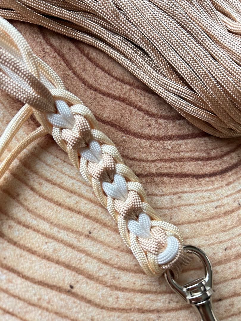 パラコードリードカフェリードラブラブ編みプラムNo.102