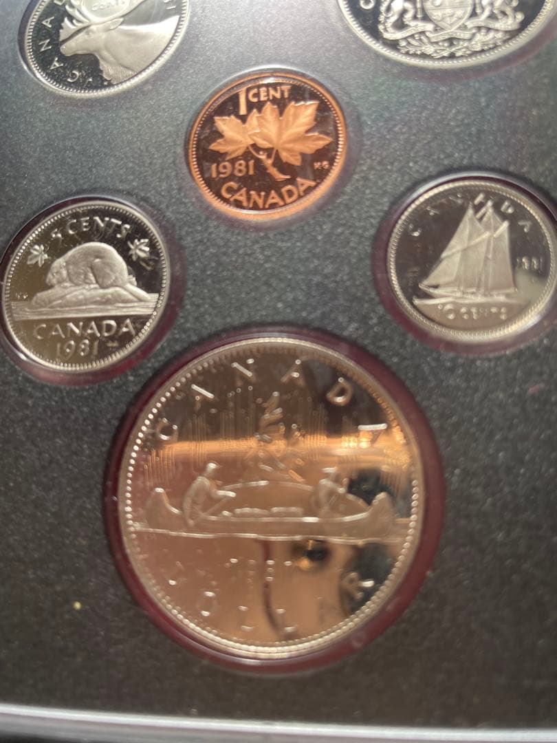 1981年  Canadianミント／プルーフセット・銀貨入り