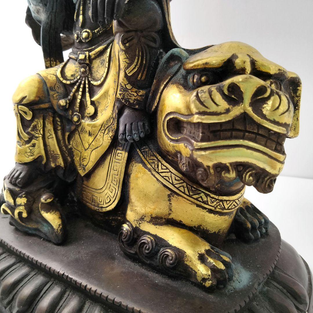 Ｘ207 収集家放出品　時代チベット仏像　鍍金仏