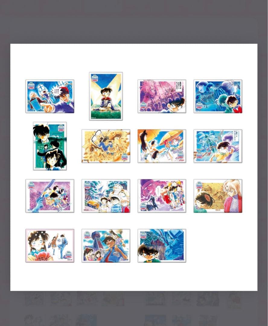 名探偵コナン30周年記念 スクエアバッジA ・Bコンプリートセット