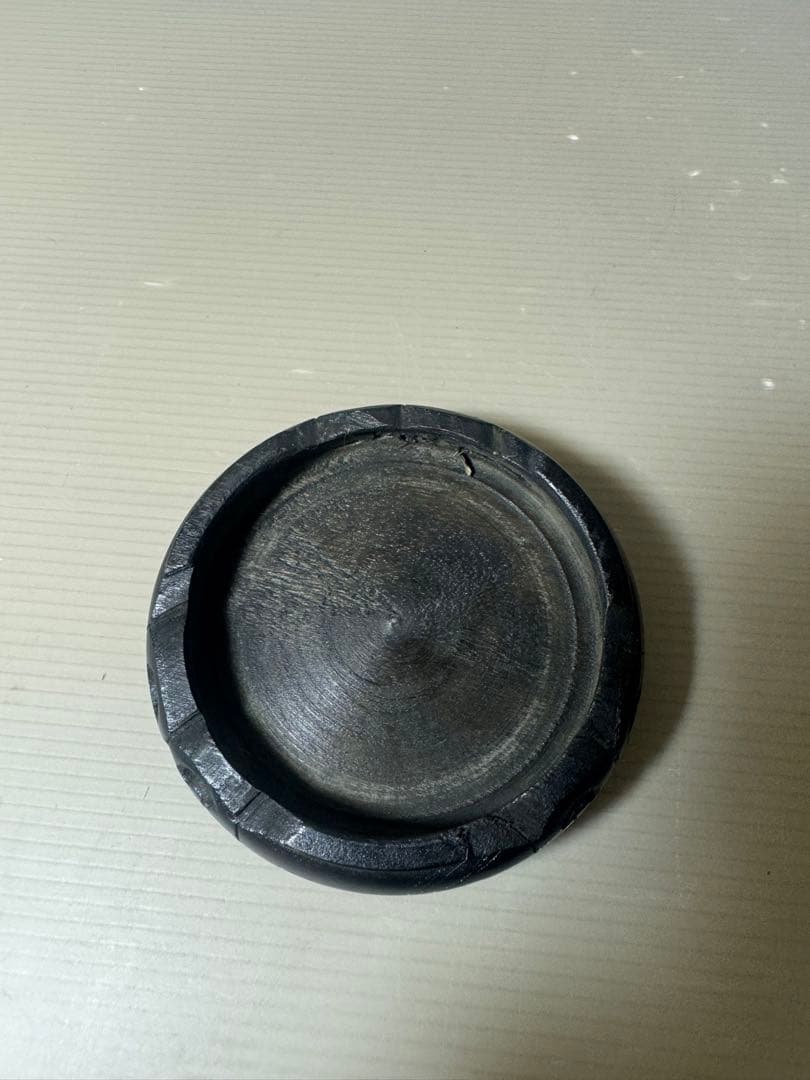 2594 青磁 花瓶 花台付 時代物