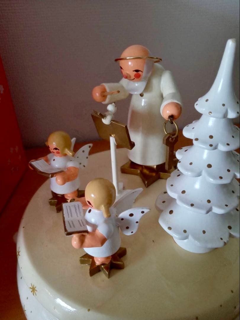 ドイツ　REUGE ザイフェン　オルゴール　天使　　クリスマス