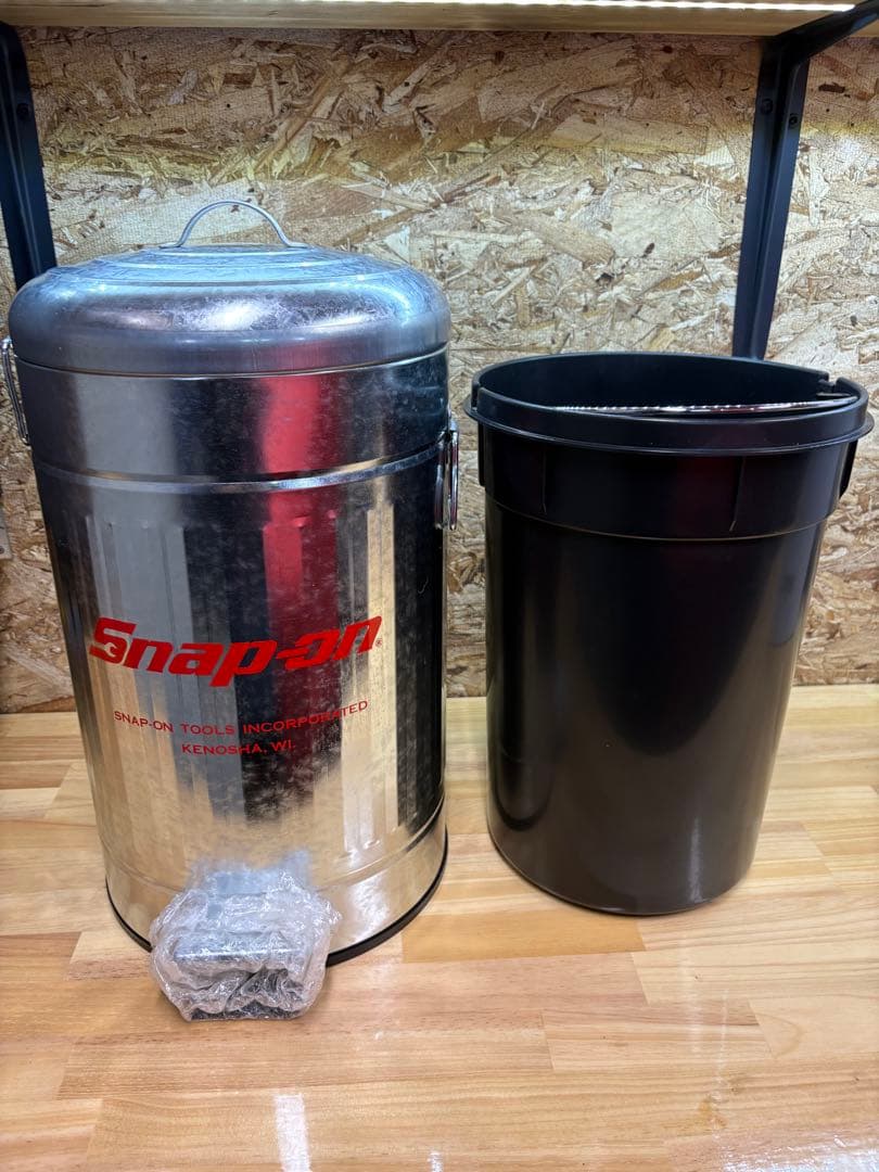 スナップオンSnap-on スチールペダル式ゴミ箱