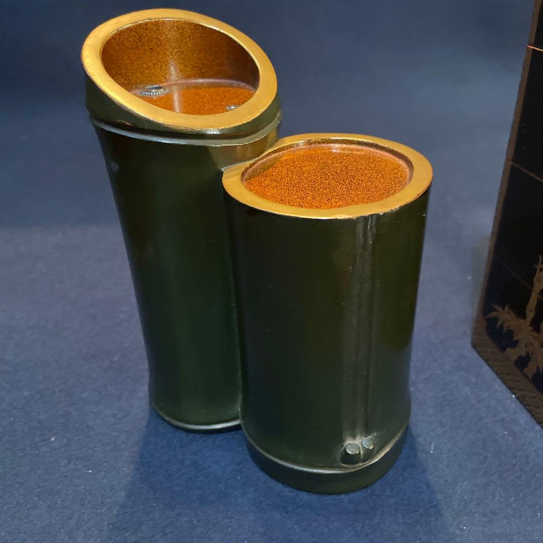 時代物 『野弁当箱』 木製漆器 ※状態良好 木箱付 漆器