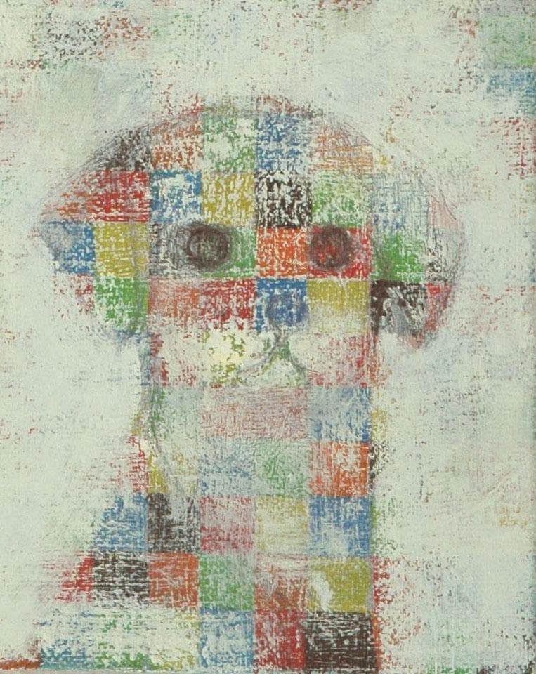 油絵 菅家令子 絵 絵画インテリア F4-072419 可愛い子猫と子犬と女の子