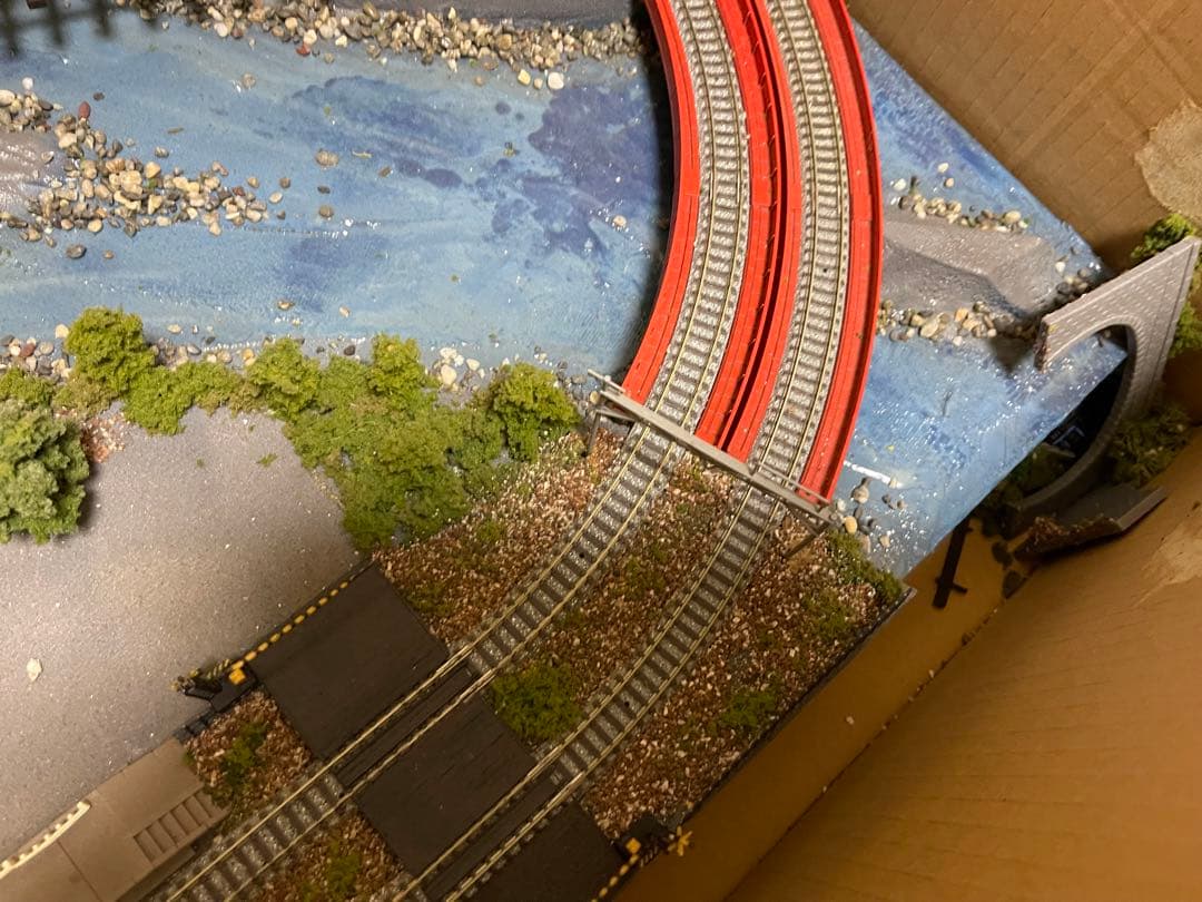 ジオラマ 線路 Nゲージ 120x60cm 現状品