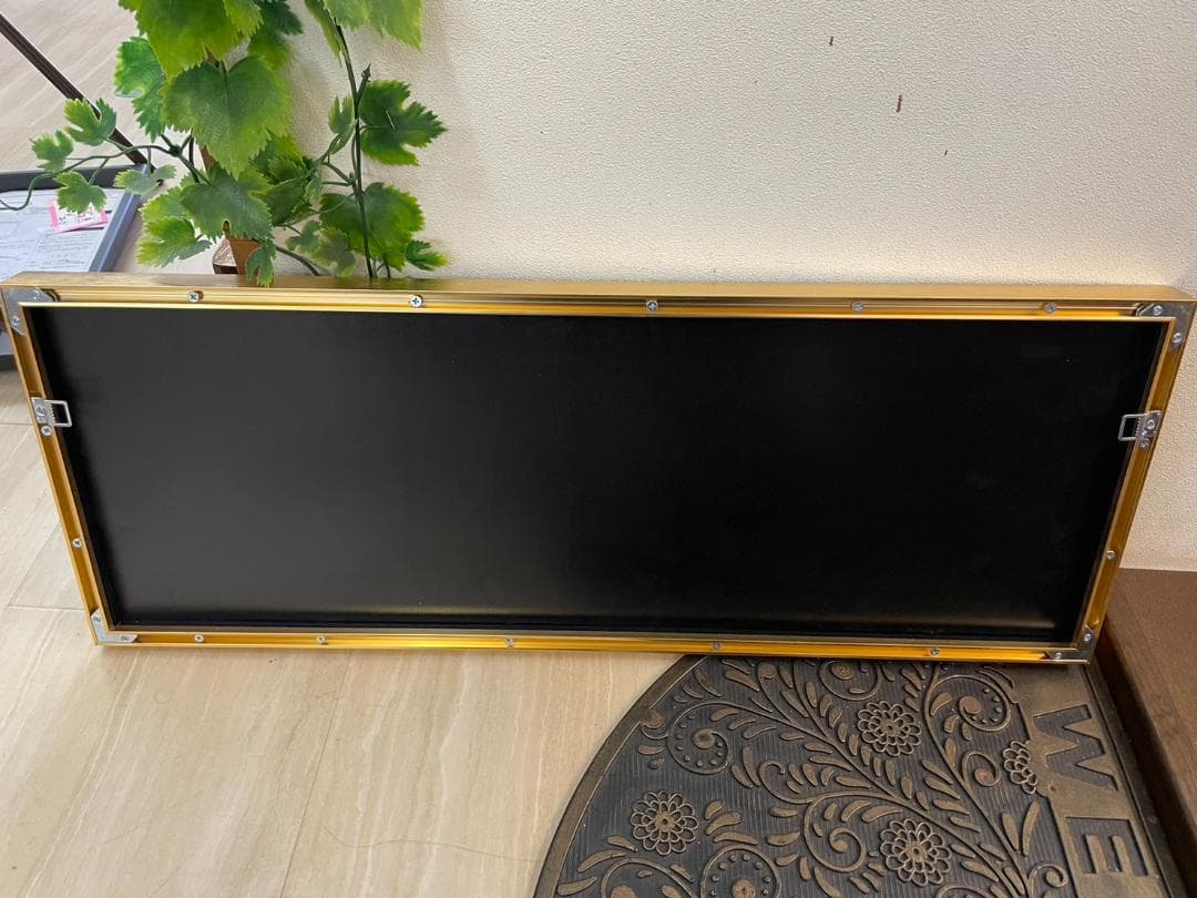 【アウトレット】水晶絵　アートパネル　金のなる木　金運　絵画　アート　ゴールド