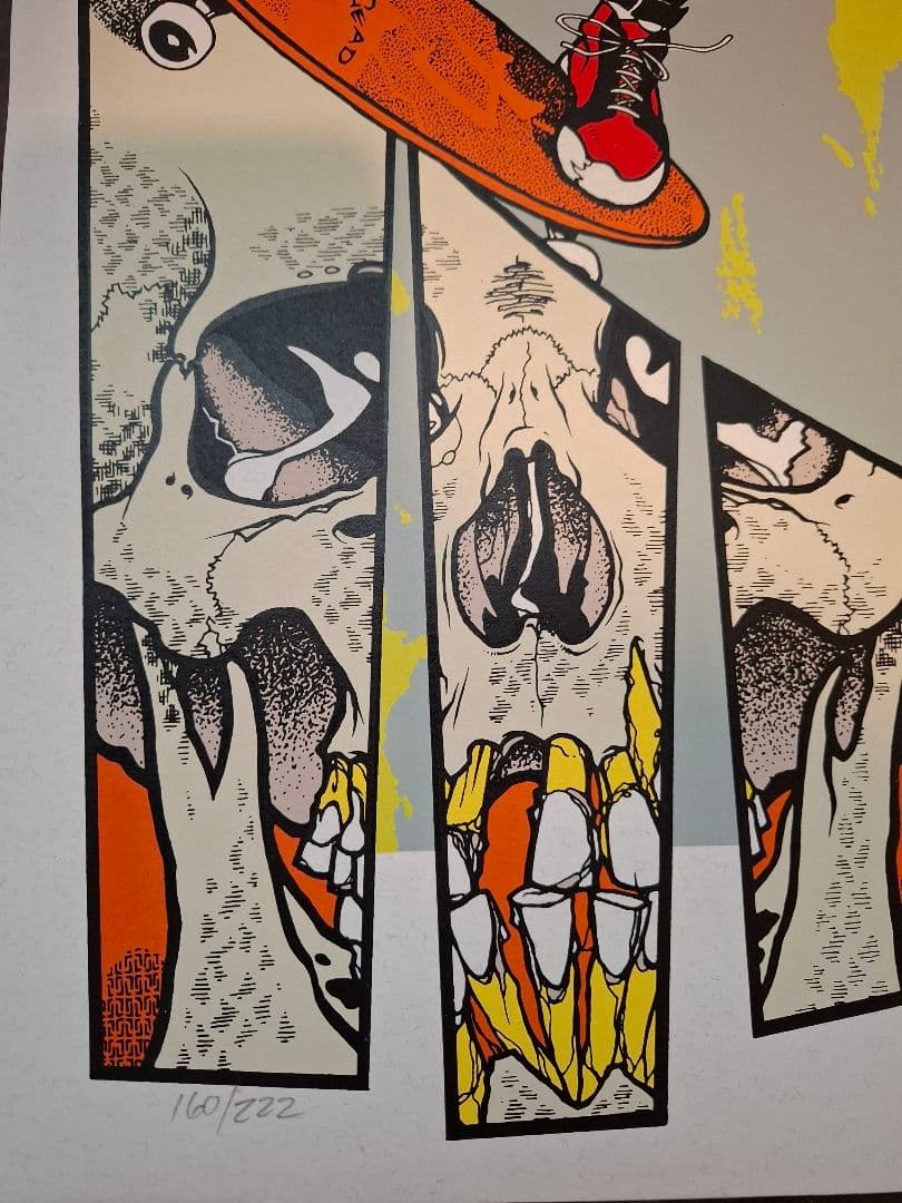 パスヘッド ポスター 敢然 シルクスクリーン　222枚限定 Pushead