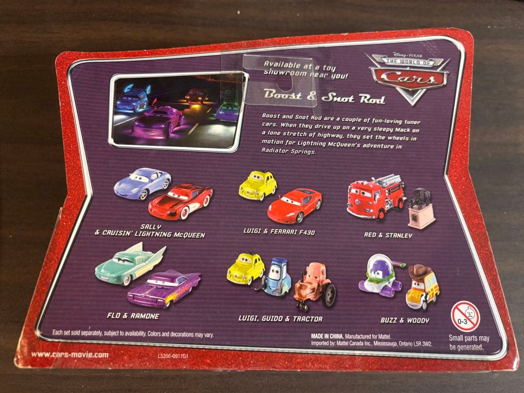 【未開封】DisneyPixarCars Boost&Snot Rod ミニカー