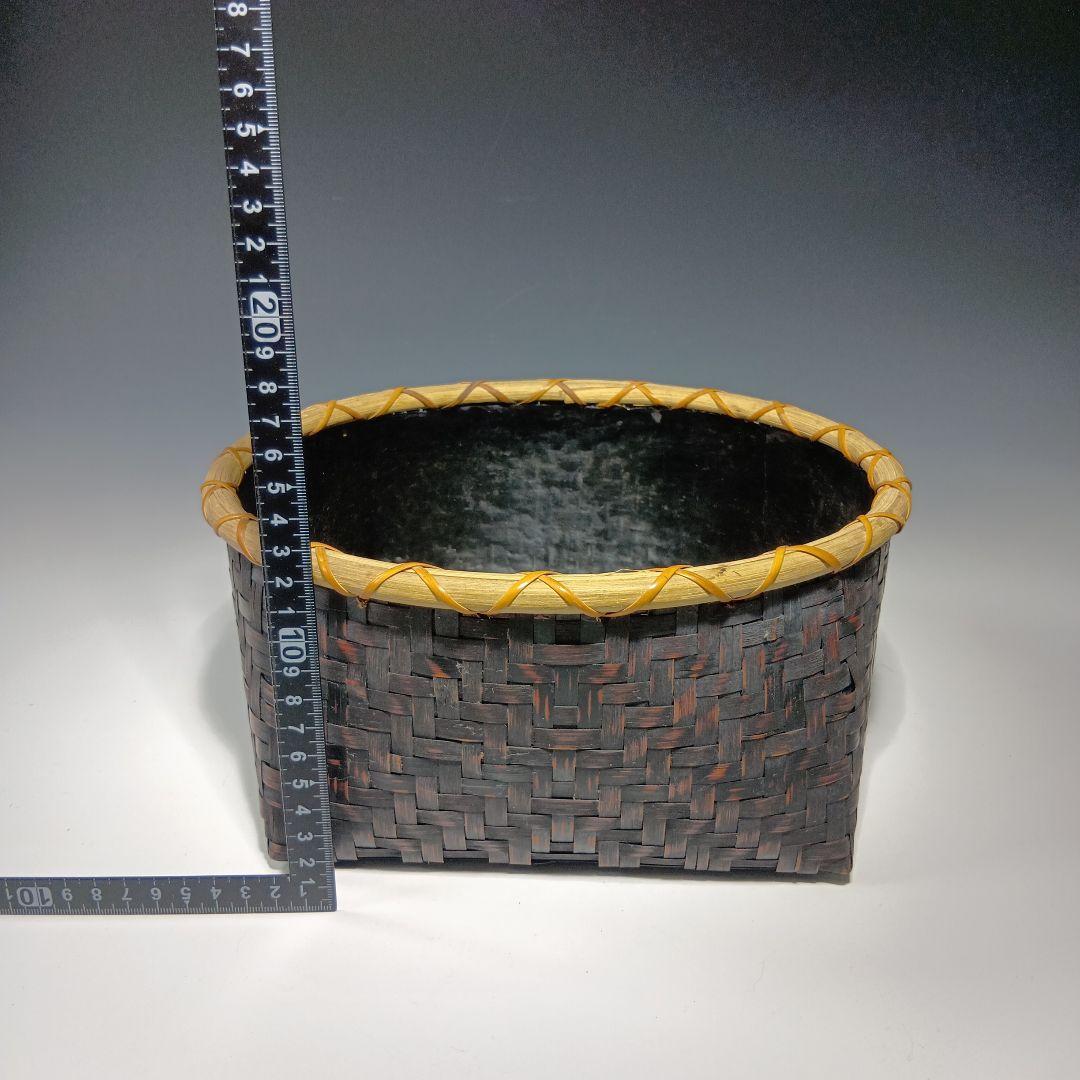 茶道具 竹製 炭籠 2個おまとめ