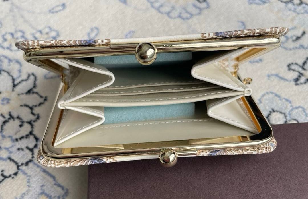 文庫屋大関　四角いがま口（アンティークレース）