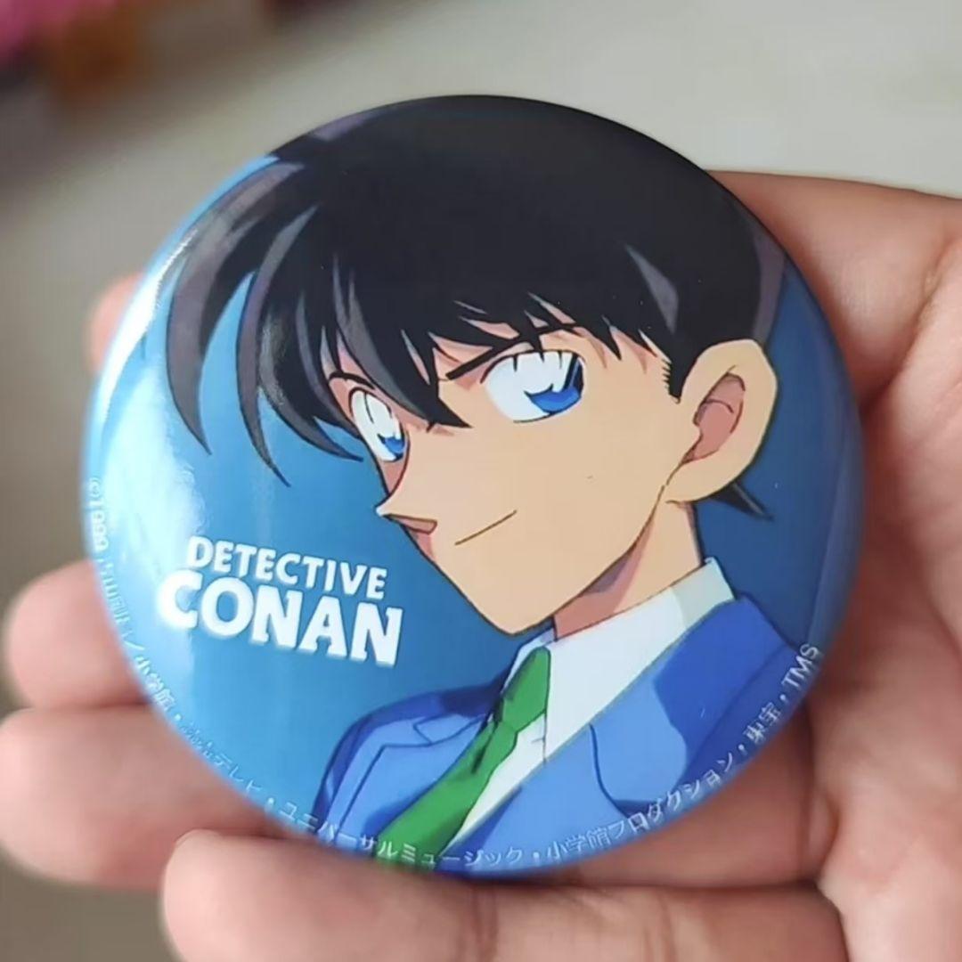 コナン希少缶バッジ工藤新一1点