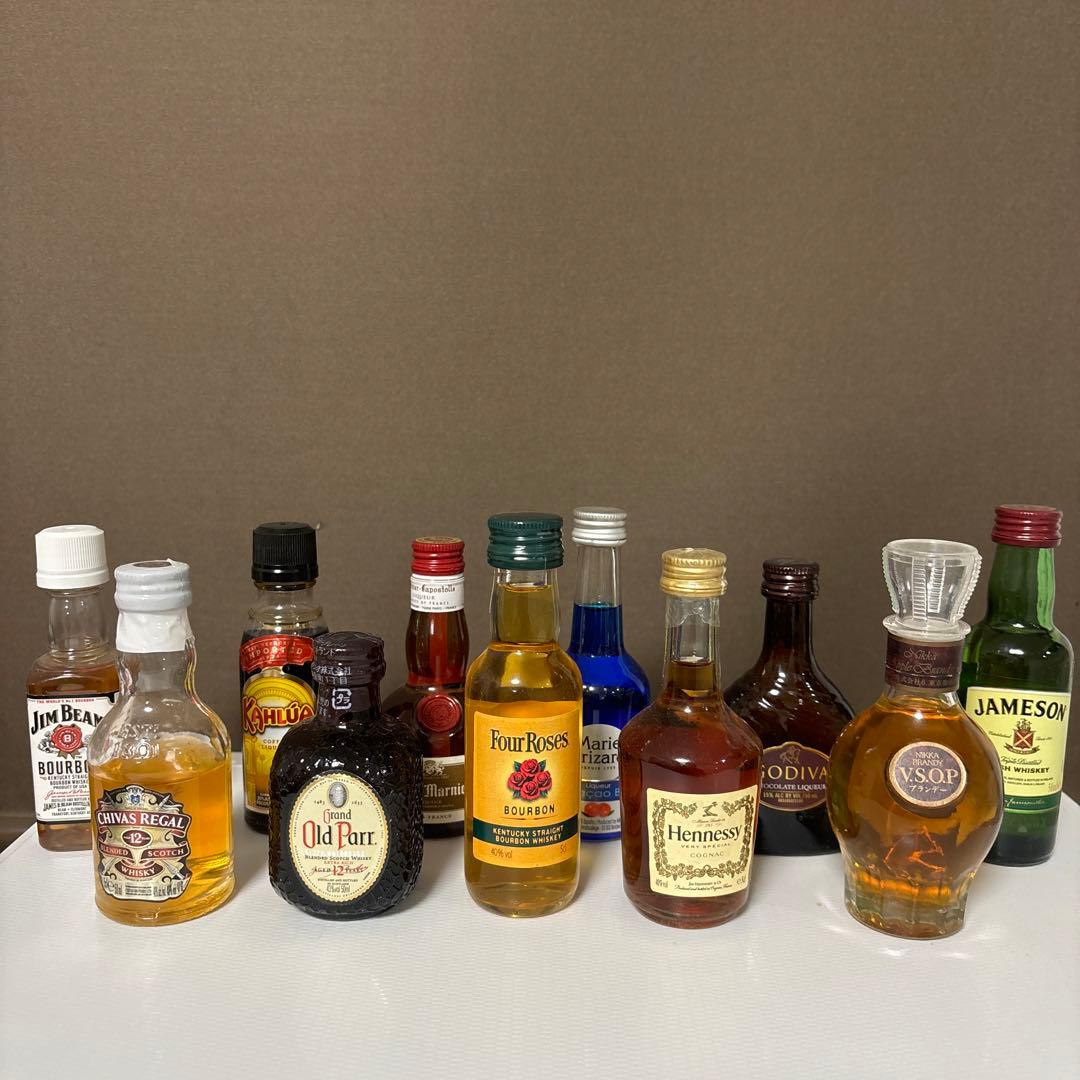 古酒！希少】 ミニボトル 11本まとめ売り ウイスキー ブランデー