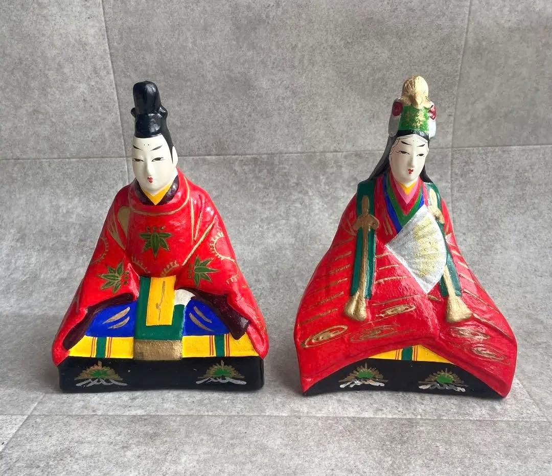 三次土雛 お雛様 雛人形 伝統工芸品 三次人形窯元 無形文化財 レトロ