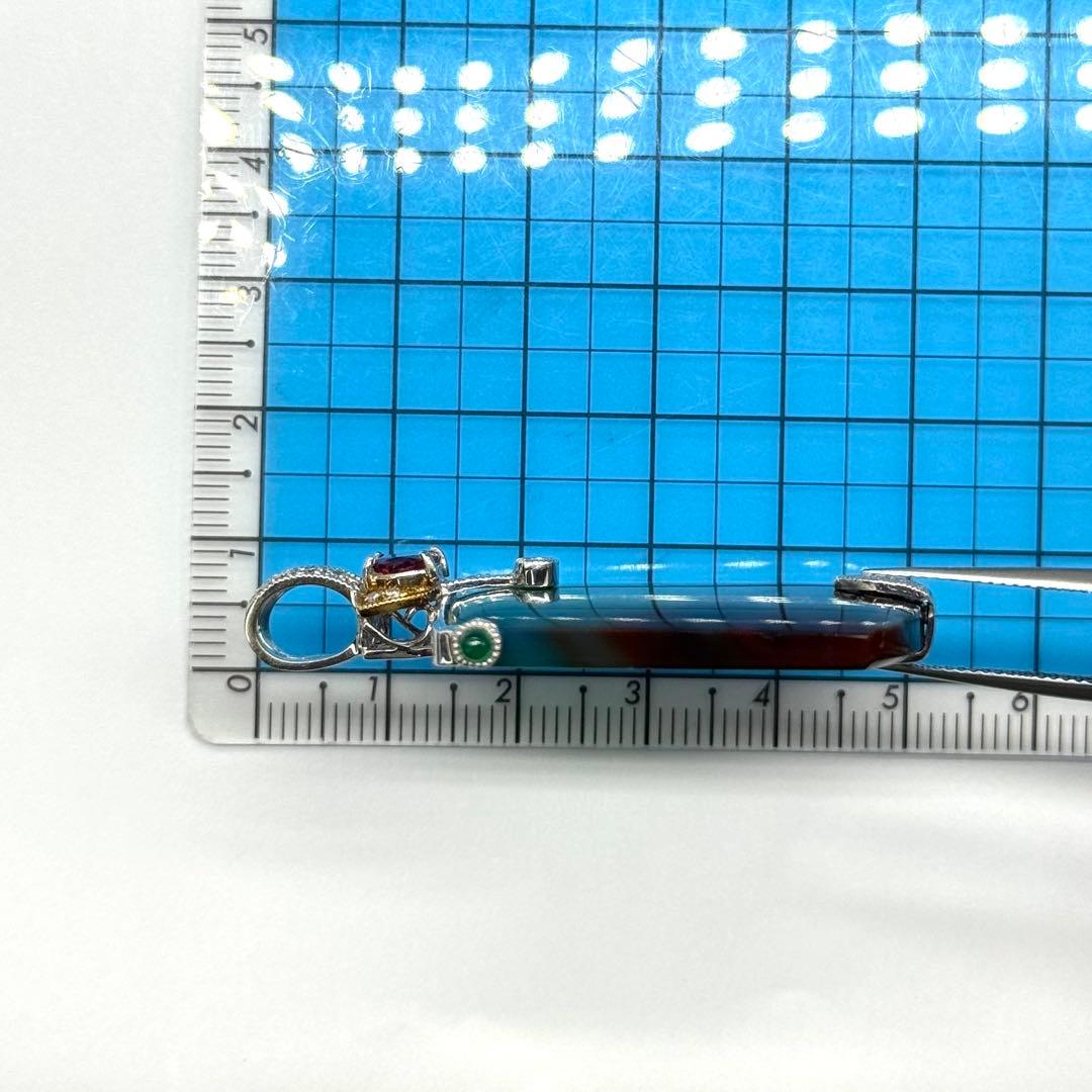 井口美一K18YG/WG メノウ ペンダントトップ - メルカリ