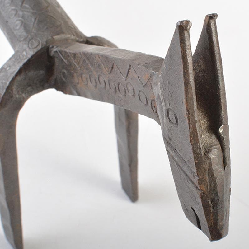 モダンアート オブジェ 古鉄製 馬 置物 C R7419