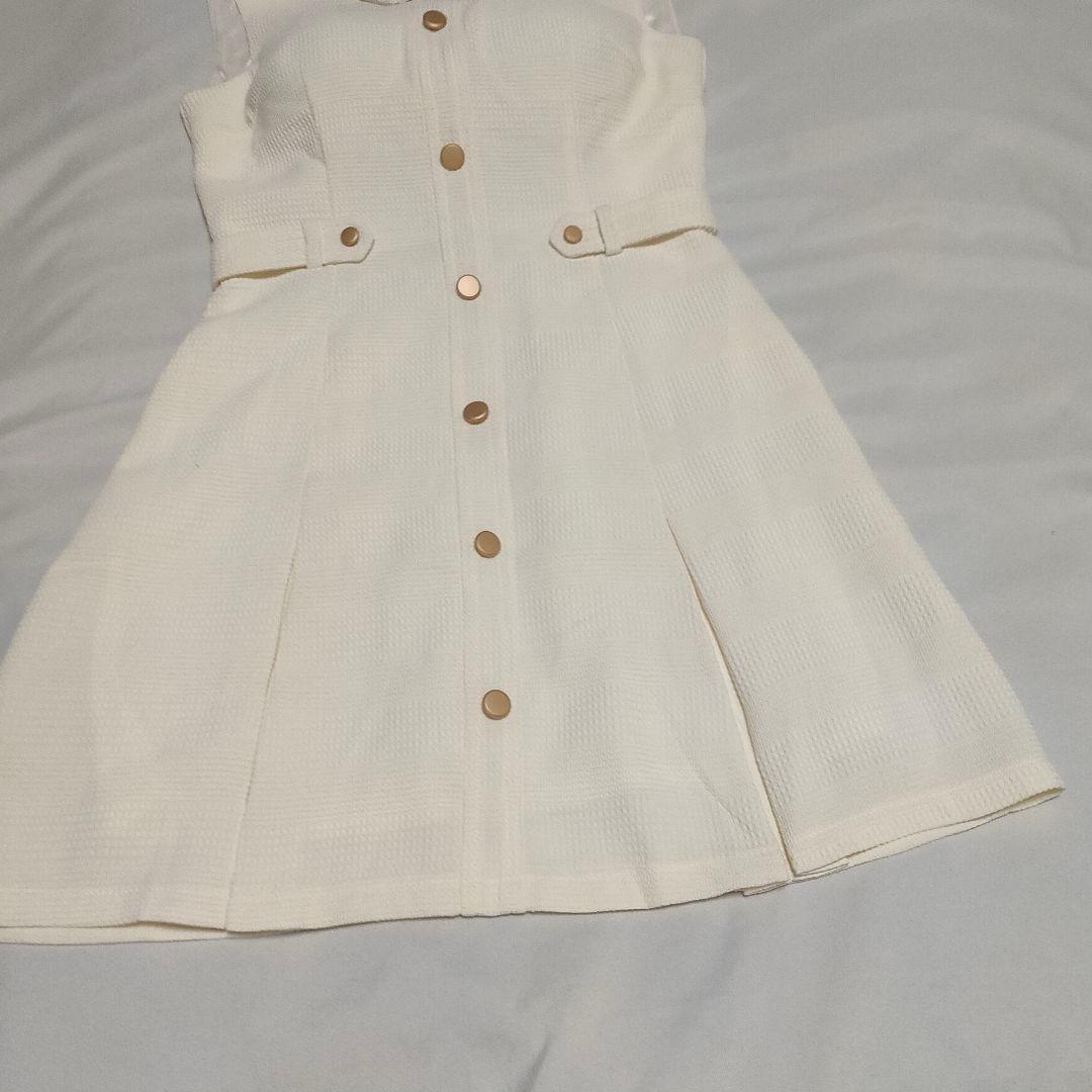 JEWELS/ジュエルズ 襟付きノースリーブプリーツミニドレス　XSサイズ