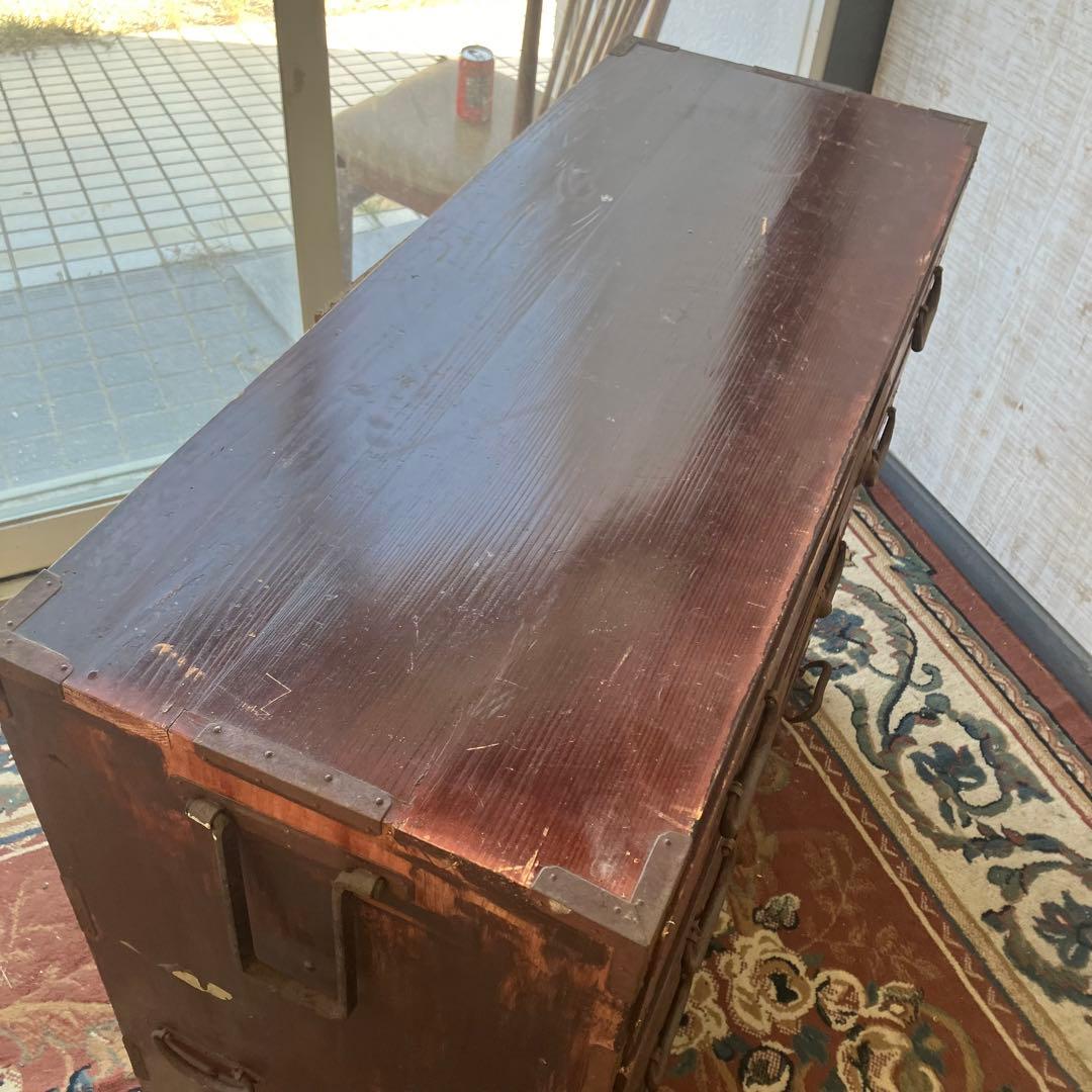 昭和レトロ 古家具 仙台箪笥 4段 引き出し箪笥 着物箪笥 アンティーク