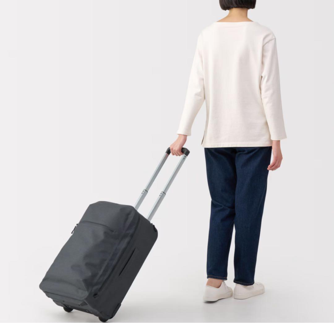 MUJI 耐水性キャリーケース 36L ダークグレー - メルカリ