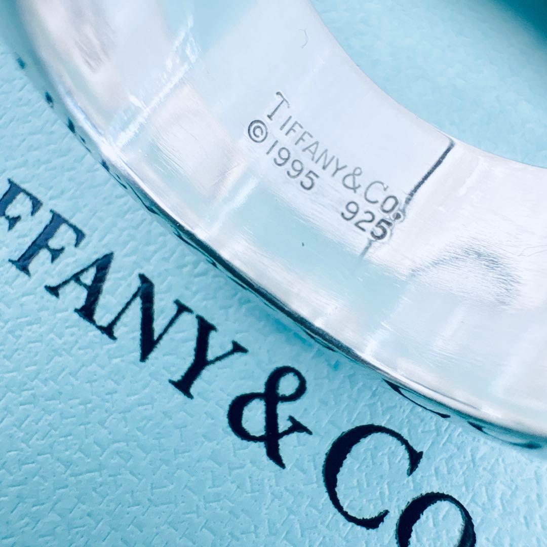 【光沢艶感仕上げ】ティファニー アトラス ワイド シルバー925 リング 17号