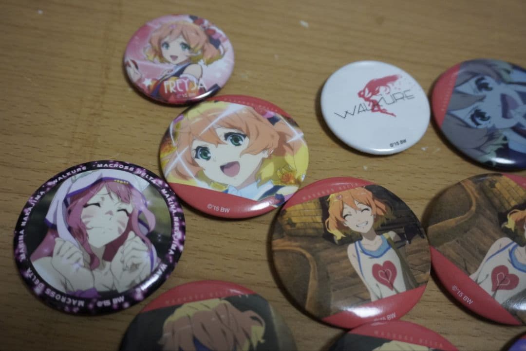 フレイア・ヴィオン 缶バッジセット　マクロスデルタ　24個　キャラバッジ