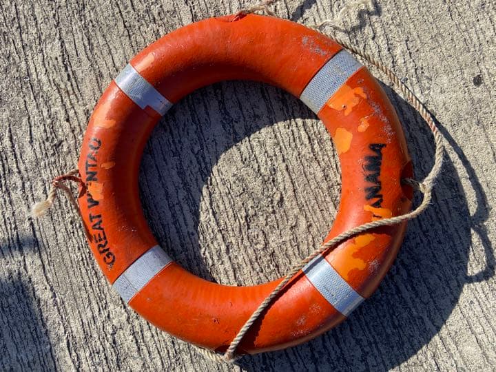 アンティークの浮き輪 マリン オブジェ ディスプレイ コレクション