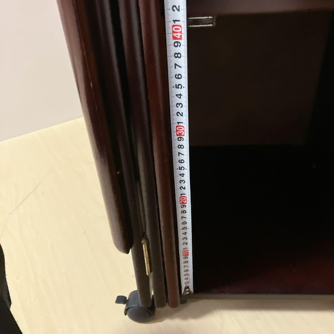 バタフライテーブル　折りたたみテーブル　キャスター付き　キッチンテーブル