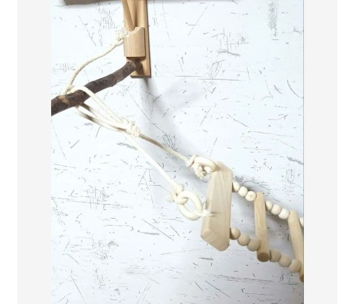 4 吊り橋 はしご 止まり木 バードトイ 鳥 インコ 小動物