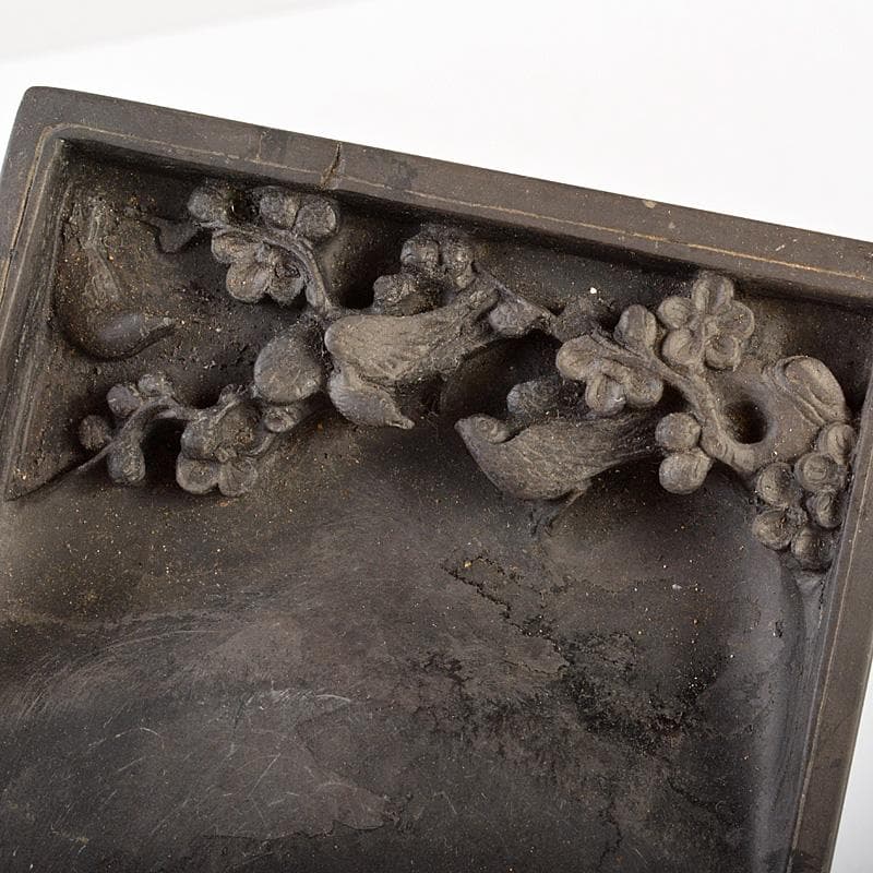 中国 書道具 梅鳥刻 端渓硯 唐木箱付 V 6634 - メルカリ