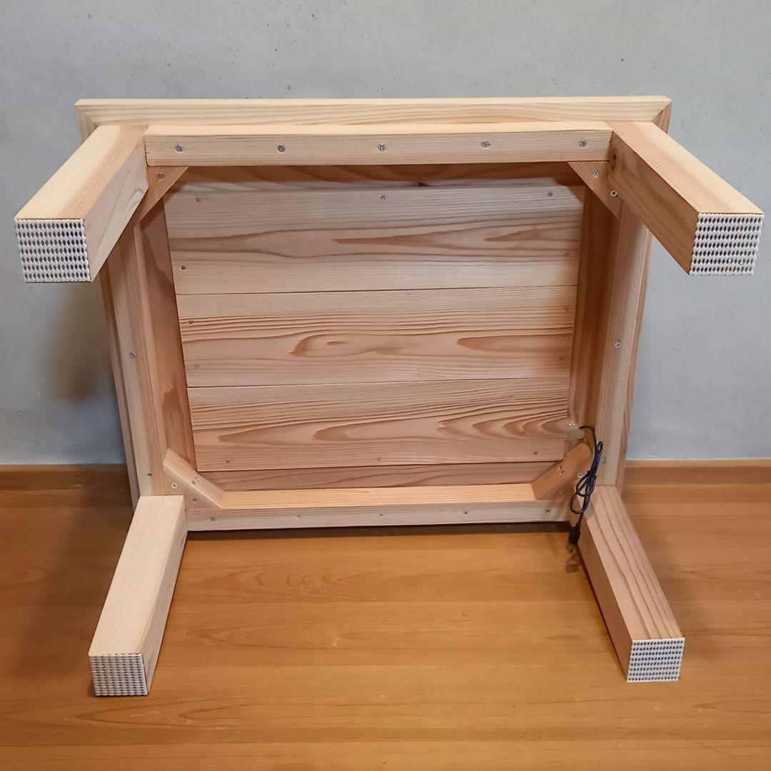 限定品 国産杉 無限ブラックホール コーヒーテーブル ブルー ロー